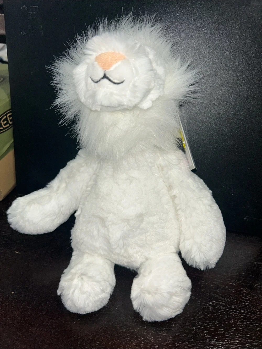 Like new! Aurora Tristen white lion plush